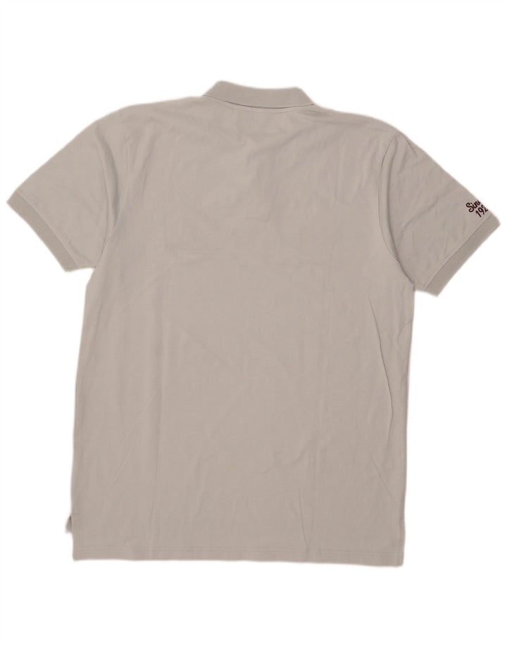 Umbro Herren-Poloshirt mit Grafik, XL, graue Baumwolle