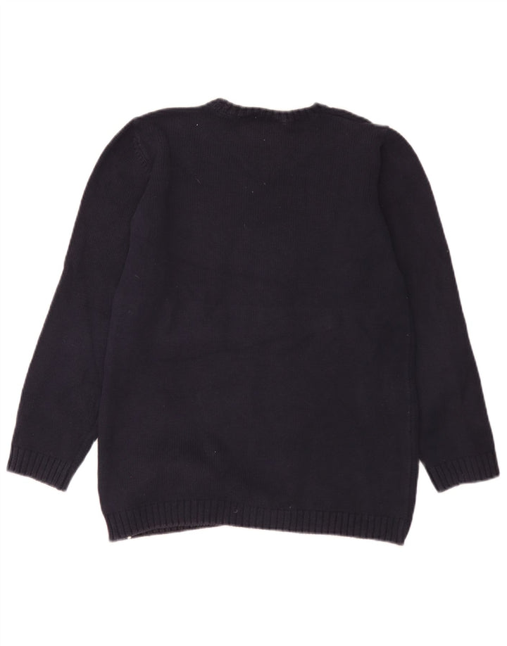 Marks & Spencer Damen-Pullover mit Rundhalsausschnitt, Gr. 10, Marineblau