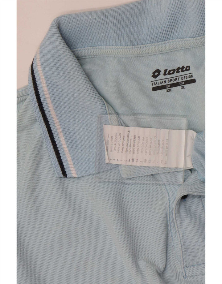 Lotto Herren Poloshirt XL Blau gestreift