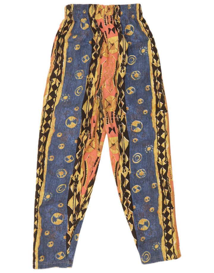 Uncle Sam Damen-Hose mit hoher Taille, Größe S, W27, L29, mehrfarbig, Baumwolle