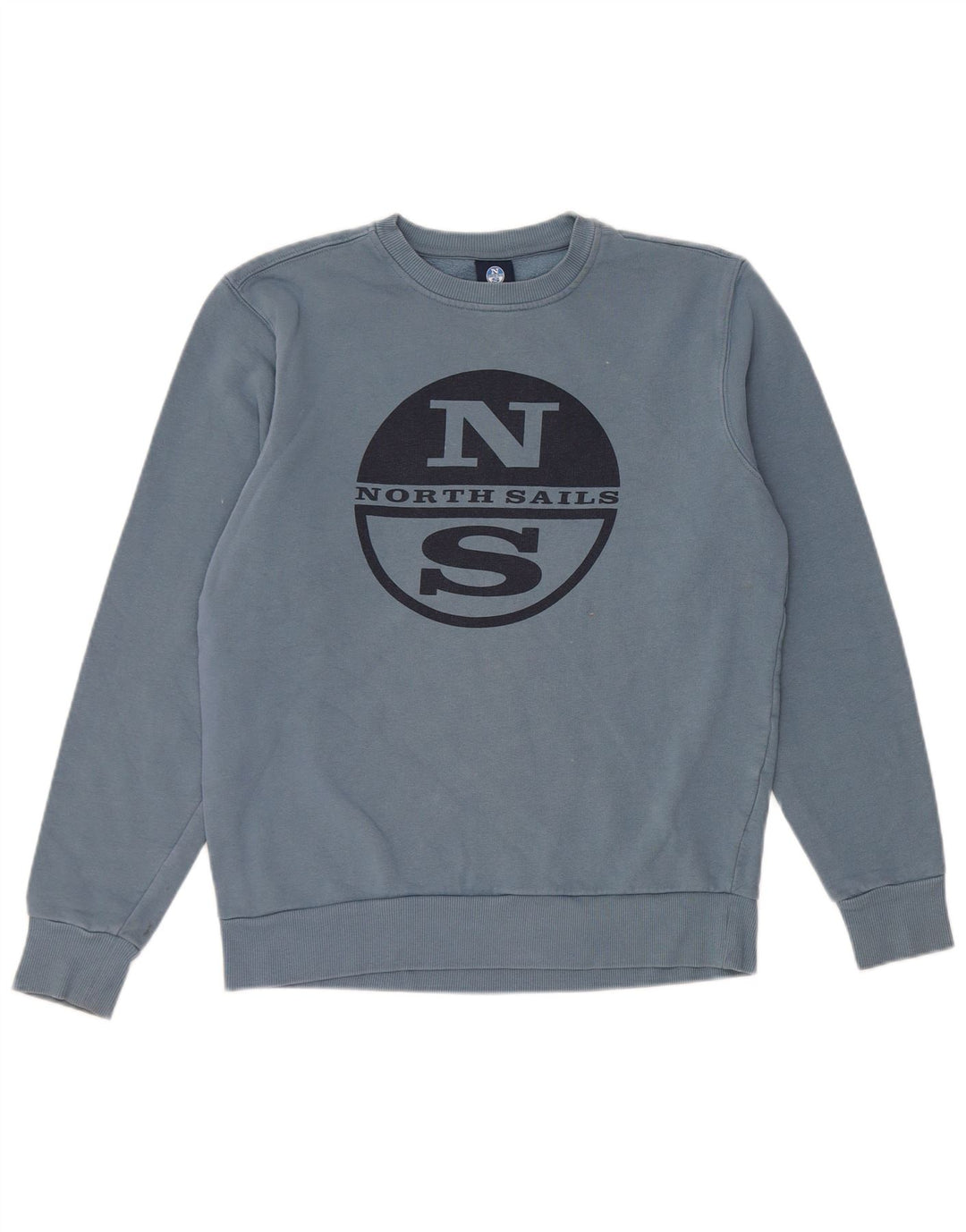 North Sails Herren-Sweatshirt mit Grafik, XS, Blau, Baumwolle