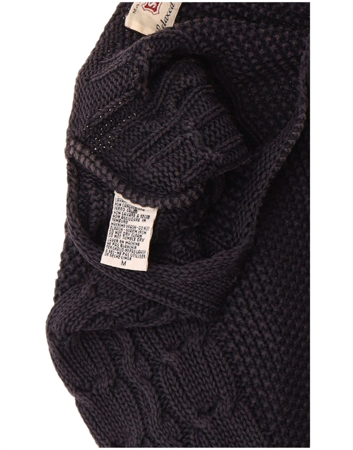 SISLEY Damen-Pullover mit U-Boot-Ausschnitt, UK 14, mittleres Marineblau