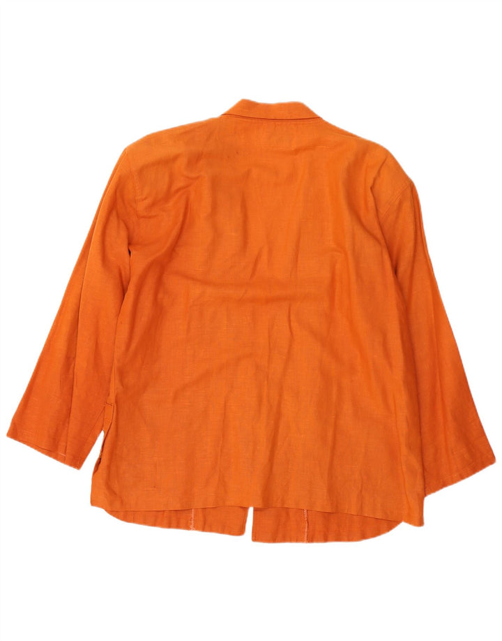 Vintage Damen 1 Knopf Blazer Jacke UK 18 XL Orange
