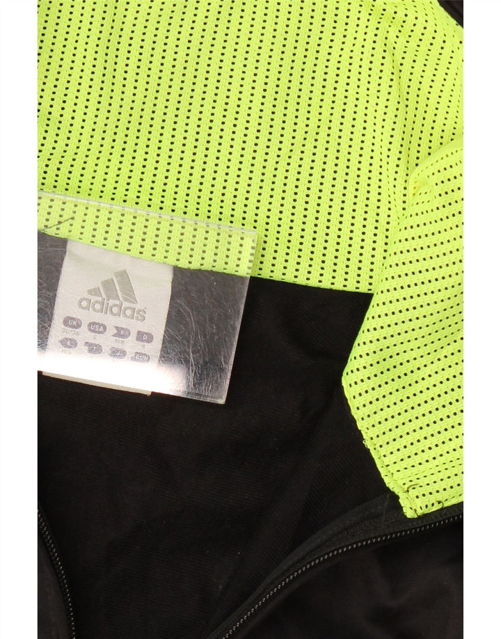 ADIDAS Herren Graphic Trainingsanzug Top Jacke UK 36/38 Small Schwarz