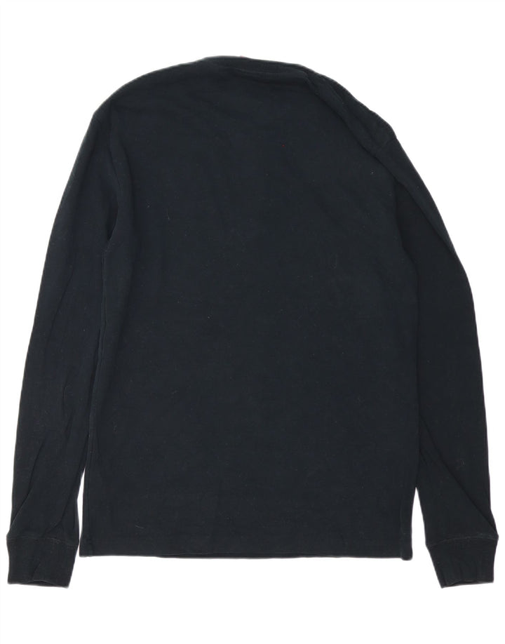 Superdry Herren-Langarmoberteil aus schwarzer Baumwolle in Größe L
