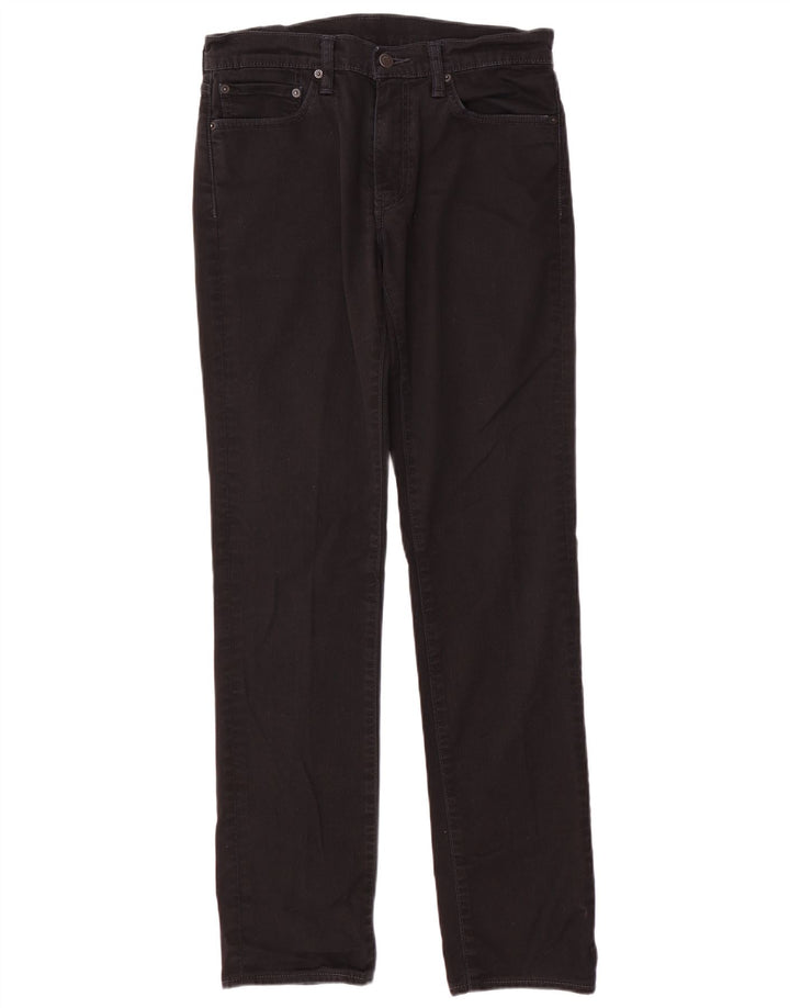 Levi's Herren 511 Slim Jeans W32 L34 Schwarze Baumwolle