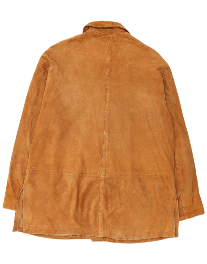 Vintage Damen Wildlederjacke IT 46 Großes braunes Leder