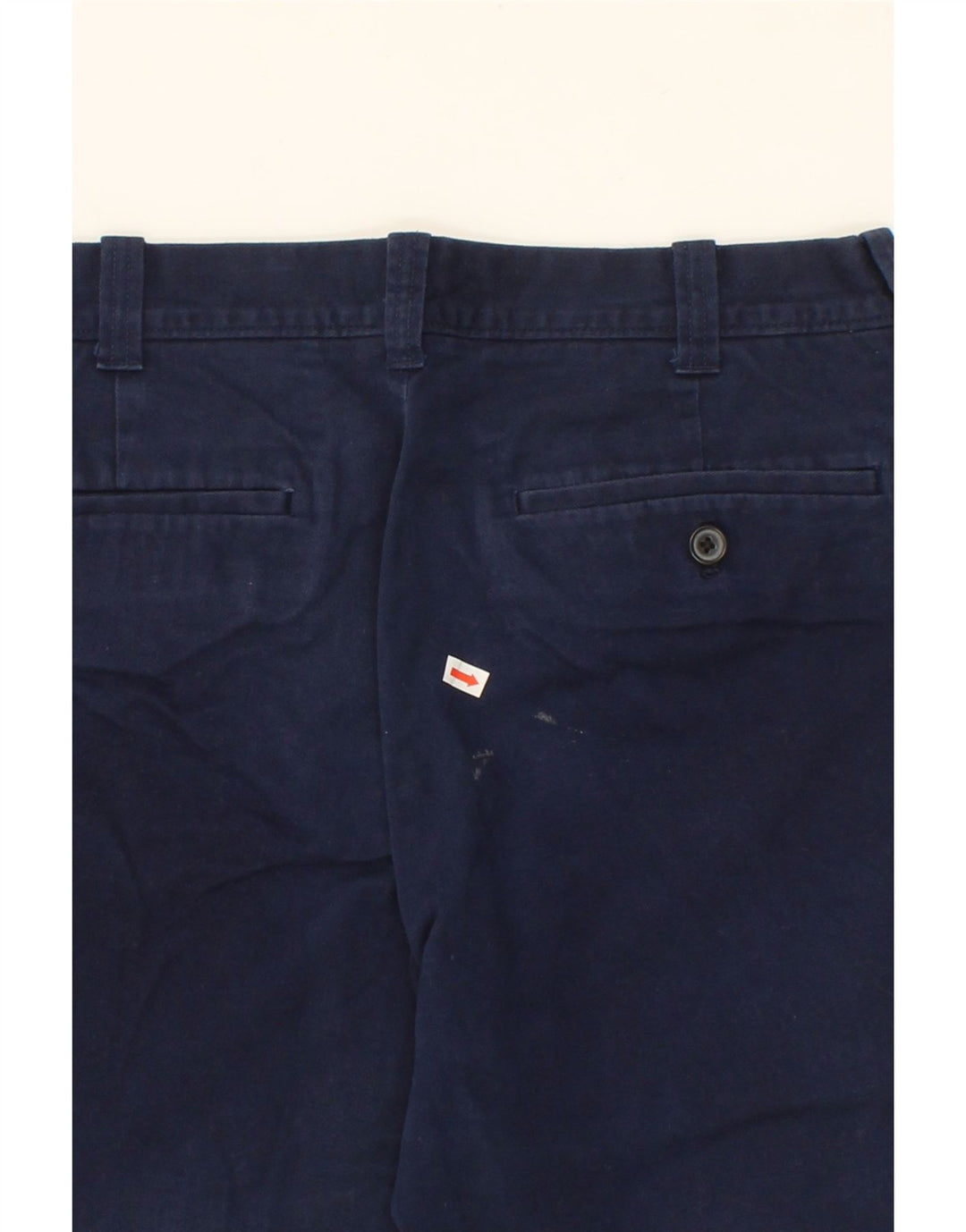 VINTAGE Womens Mercantile Flex Chino Shorts W30 Medium  Navy Blue Cotton Vintage Vintage and Second-Hand Vintage from Messina Hembry 