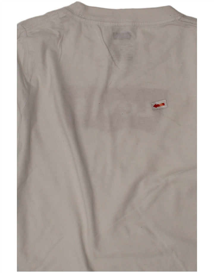 LEVI'S Boys Graphic Top Long Sleeve 3-4 Years White Cotton