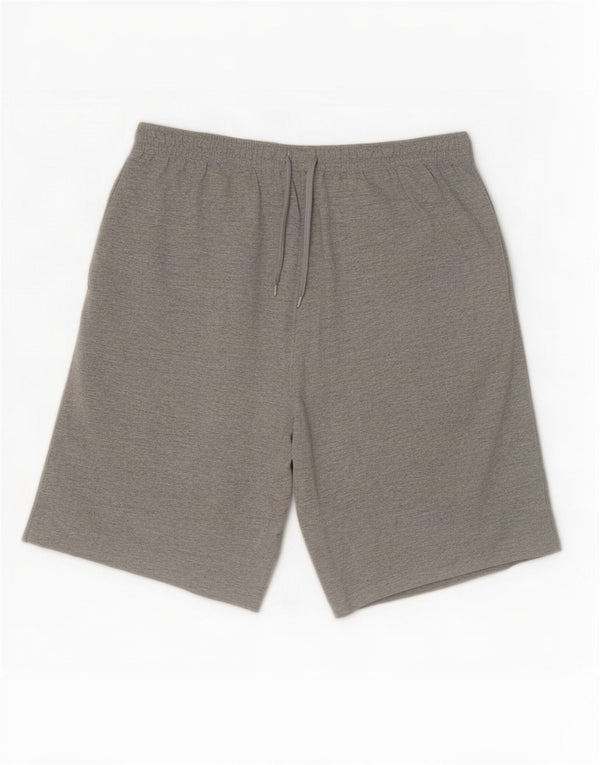 Champion Herren-Sportshorts XL aus grau gefleckter Baumwolle
