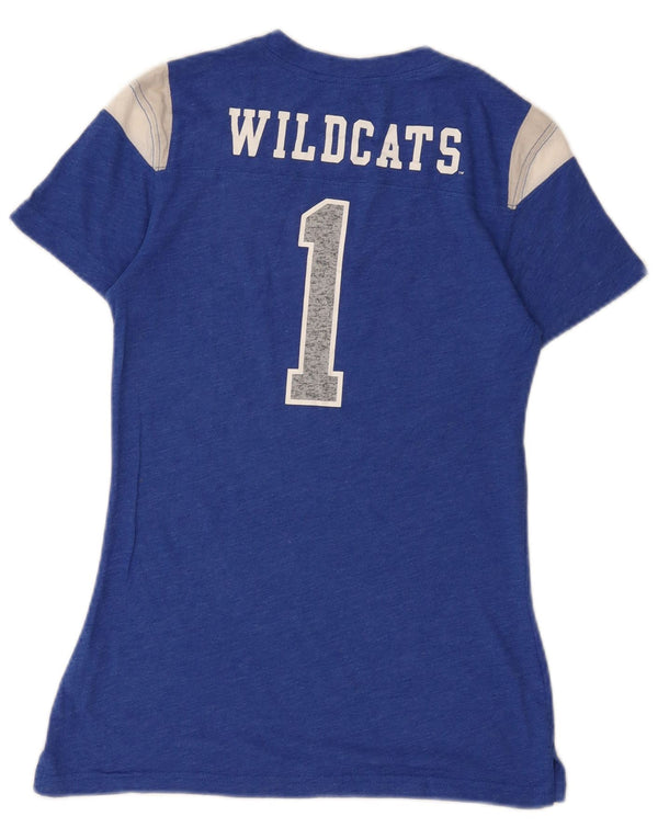 Nike Damen Kentucky Wildcats Graphic T-Shirt Top UK 10 Small Blau