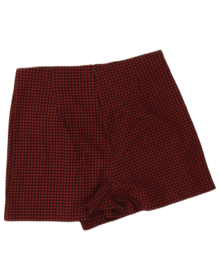 Lässige Damen-Shorts von Zara, Größe L, W30, L3, rotes Gingham