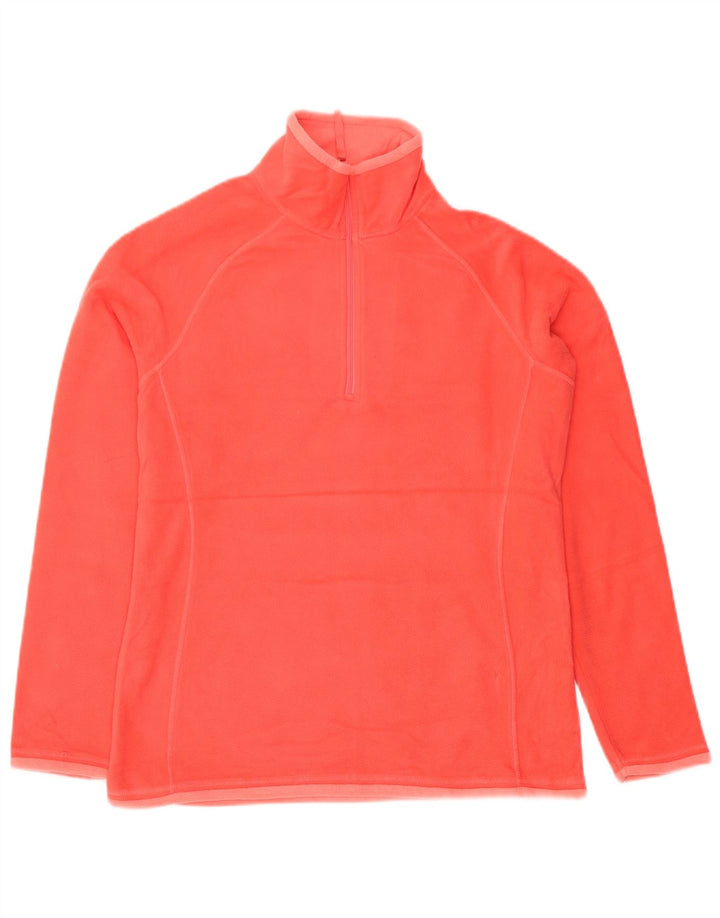 Mountain Warehouse Damen-Fleecepullover mit Reißverschluss am Hals, UK 12, Mittelorange