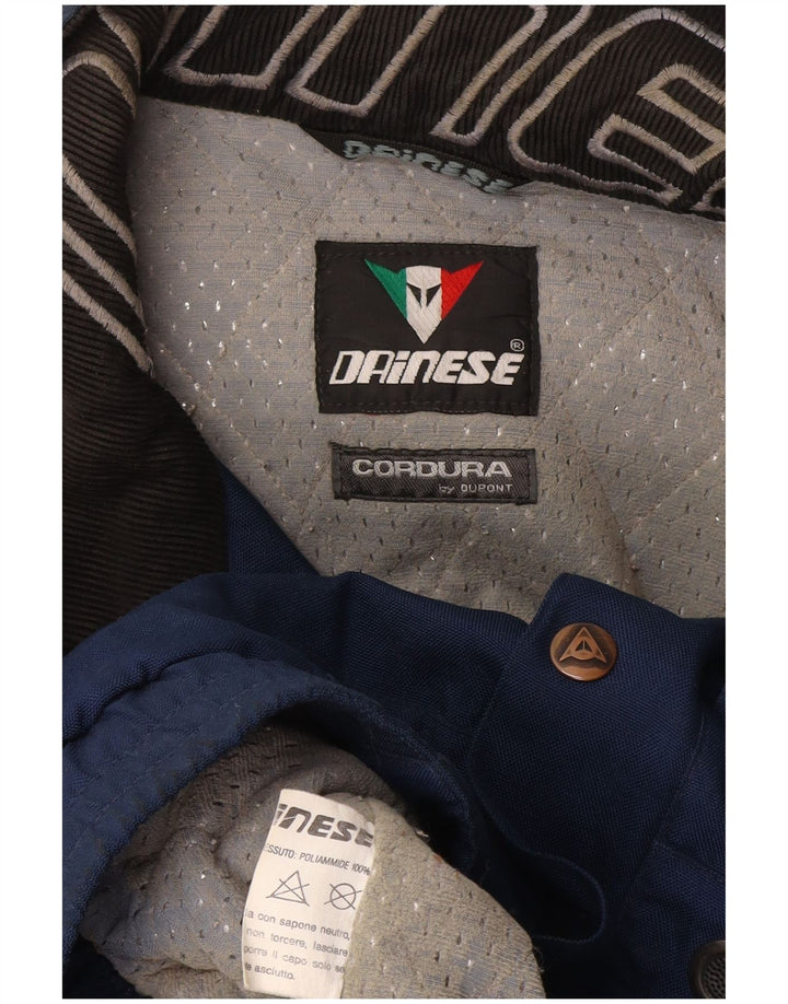 Dainese Herren Graphic Racer Jacke Größe 54 Large Marineblau Farbblock
