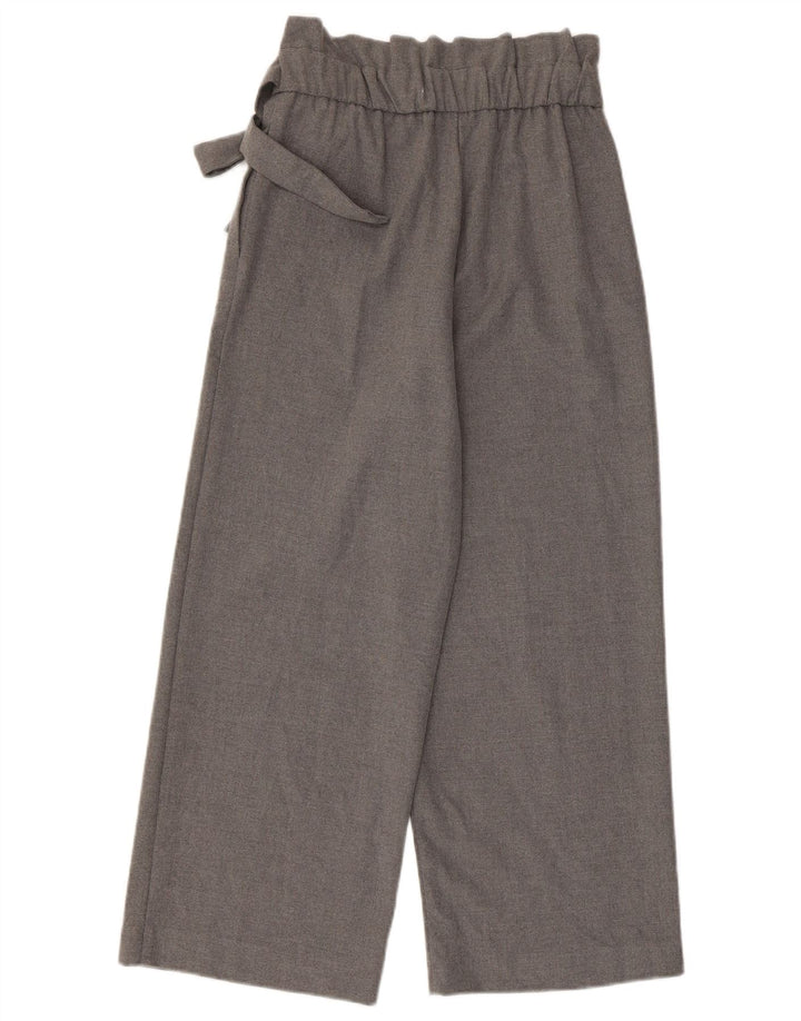 Zara Damen-Hose, kurz, Größe S, W26, L24, Grau, Polyester