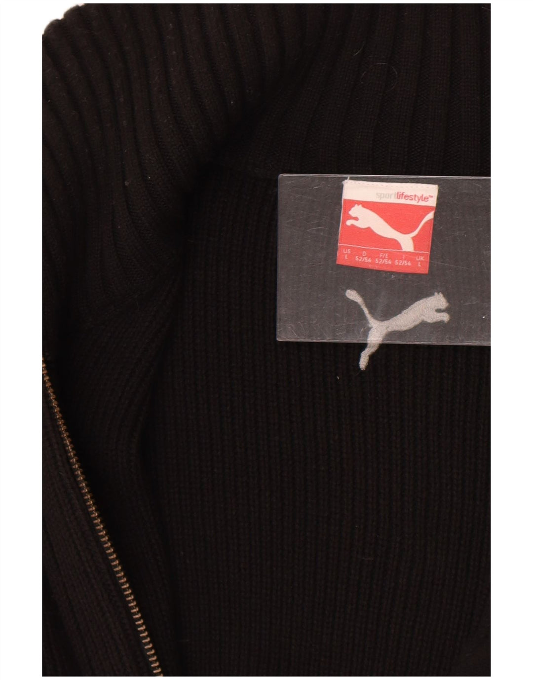 Puma Herren Strickjacke, Größe L, Schwarz
