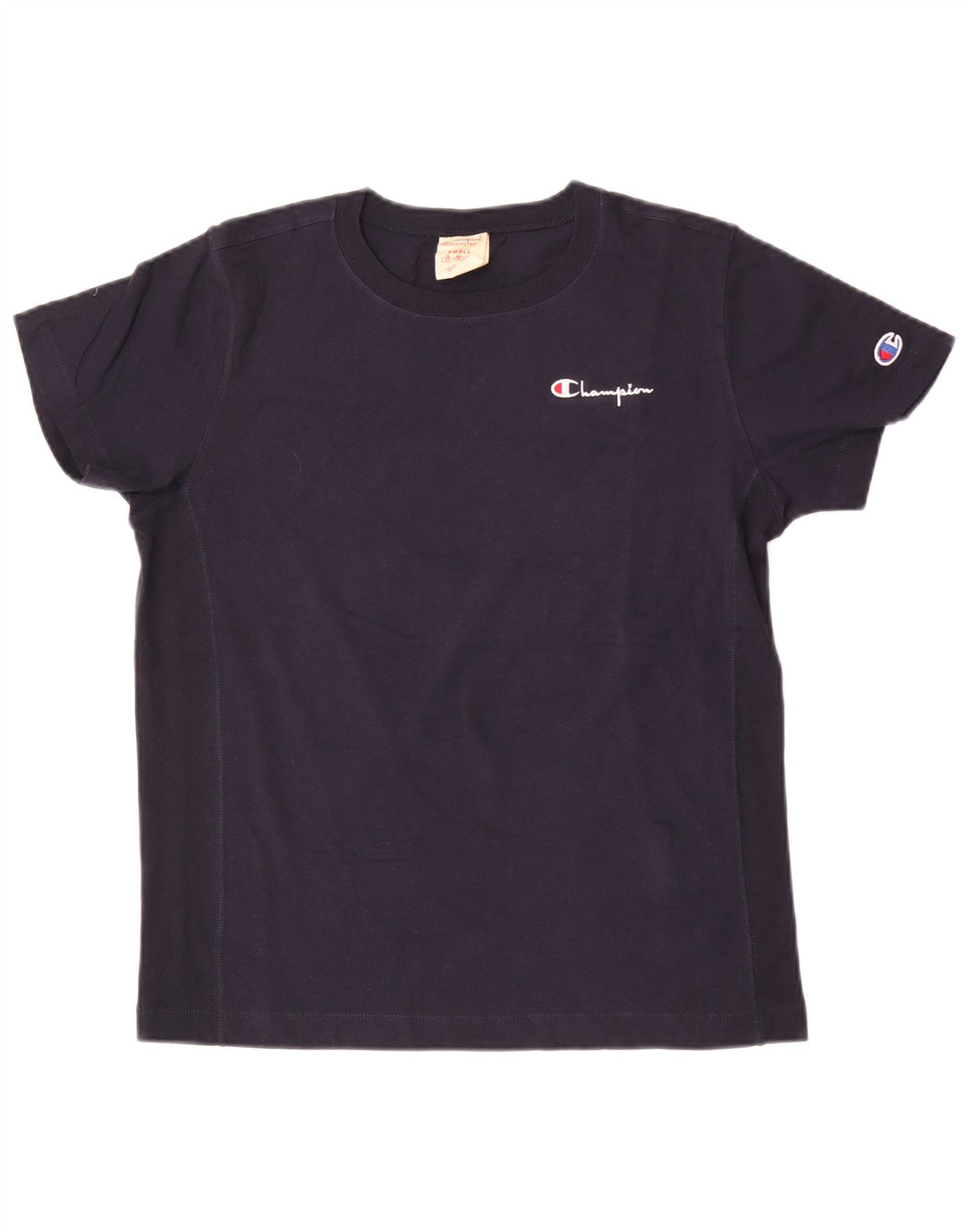 Champion Herren T-Shirt Top Small Marineblau Baumwolle