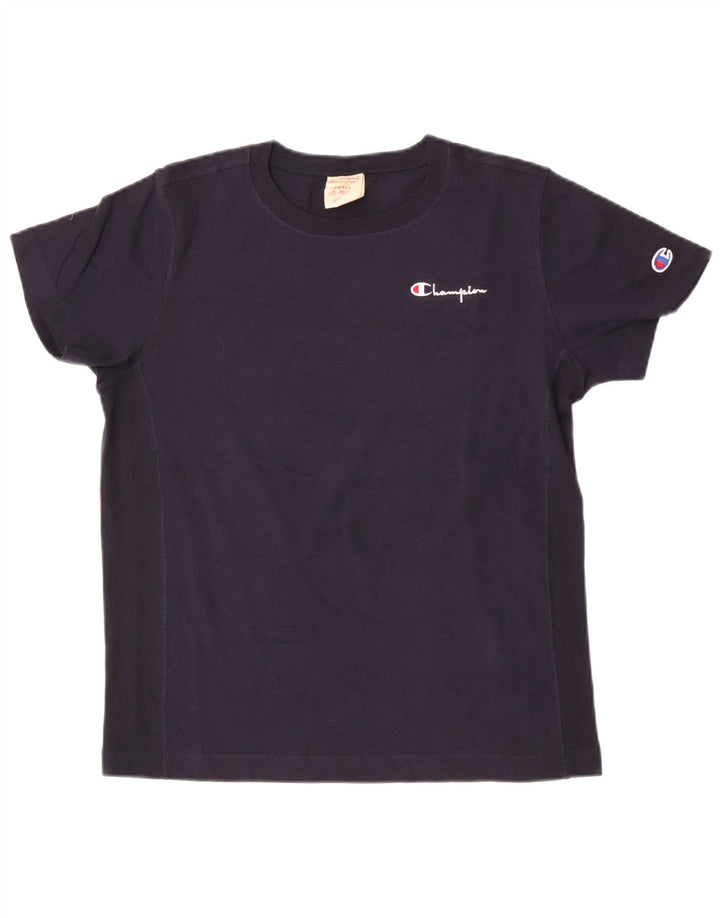 Champion Herren T-Shirt Top Small Marineblau Baumwolle