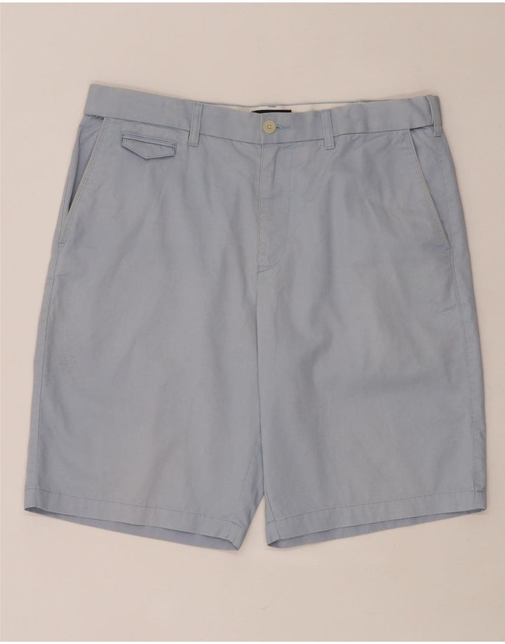 MARKS & SPENCER Herren Blue Harbor Chino Shorts W36 Große blaue Baumwolle