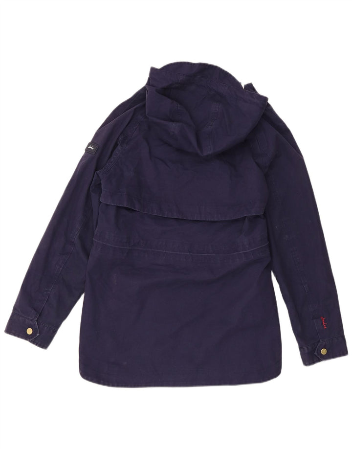 Joules Damen-Regenjacke mit Kapuze, UK 8, Größe S, Marineblau, Baumwolle