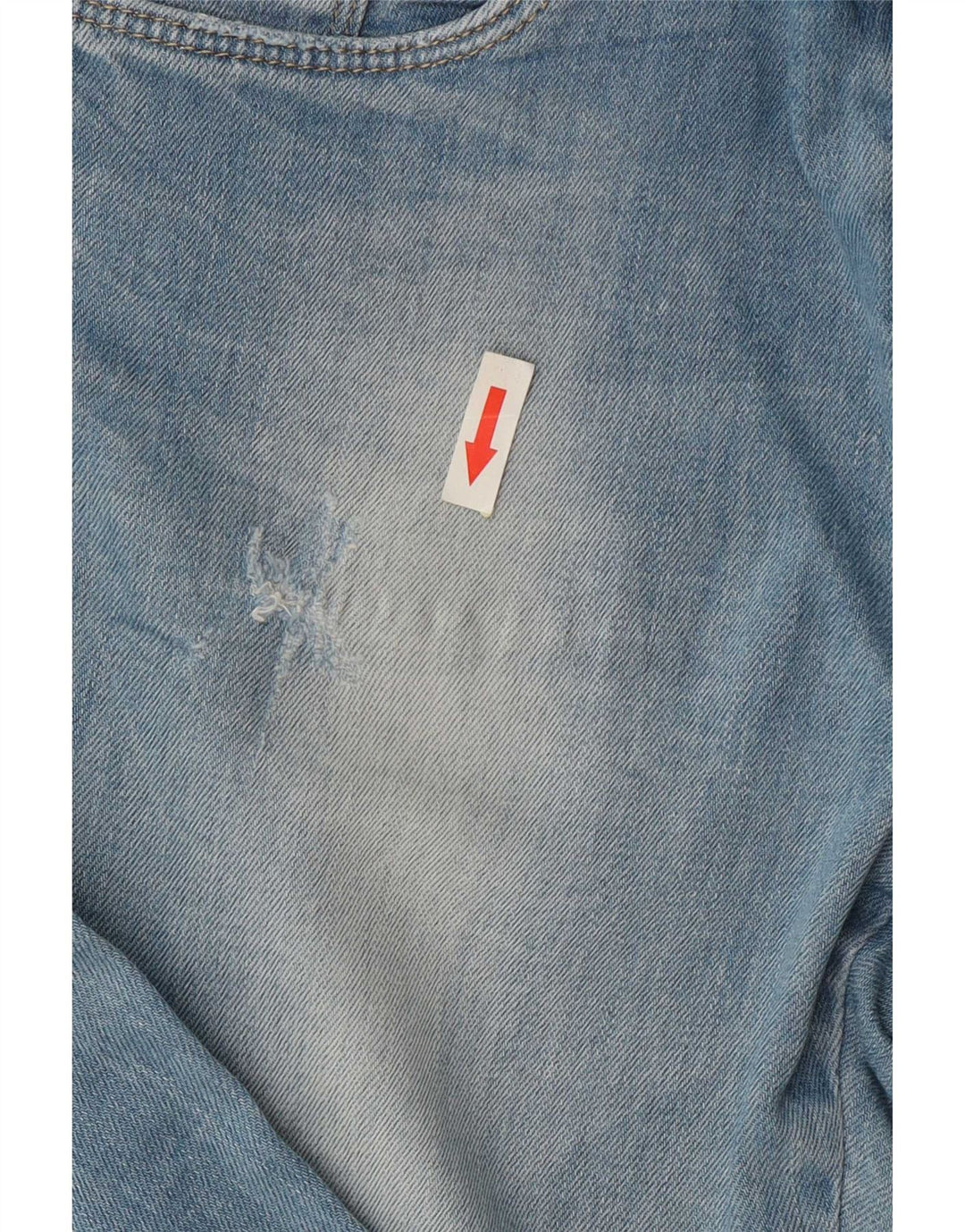 Zara Damen Distressed Slim Jeans EU 38 Small W28 L32 Blau