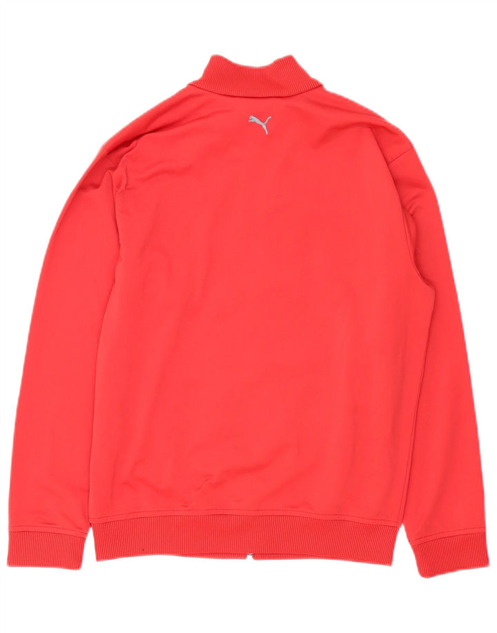 Puma Jungen Grafik-Trainingsanzug-Top-Jacke, 11–12 Jahre, rotes Polyester