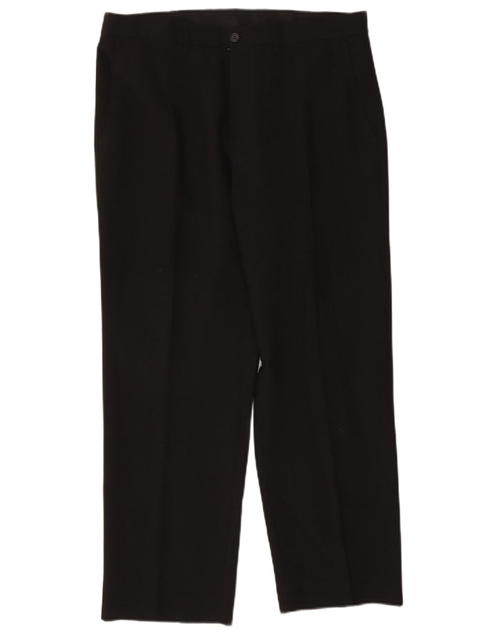 Gerade Herren-Chinohose von Marks & Spencer, W36, L29, Schwarz, Polyester