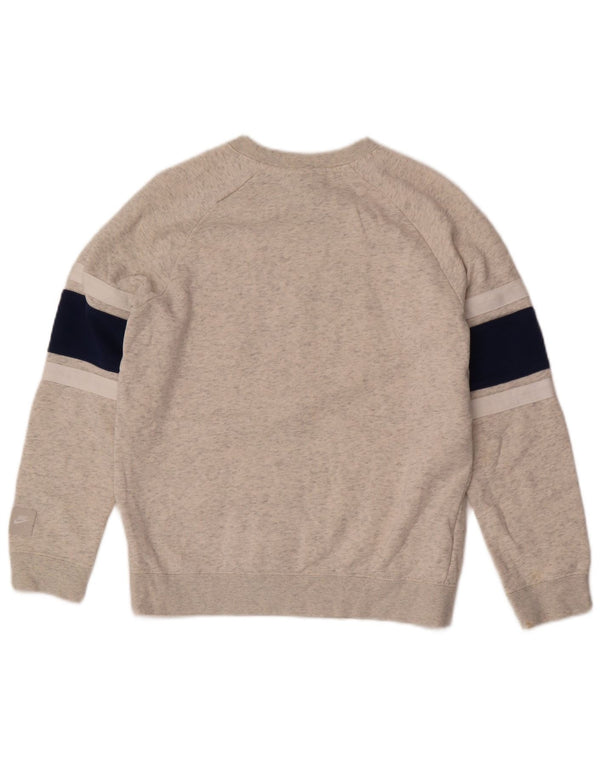 Nike Jungen-Sweatshirt mit Grafik, 12–13 Jahre, Größe L, Grau, Farbblock