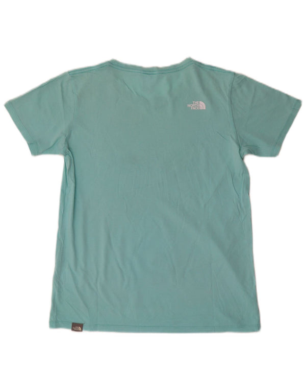The North Face Womens Graphic T-Shirt Top UK 10 Small Türkis Baumwolle