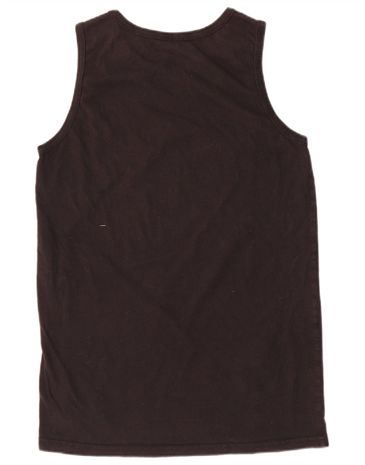 Quiksilver Mens Graphic Vest Top XL Schwarz Baumwolle