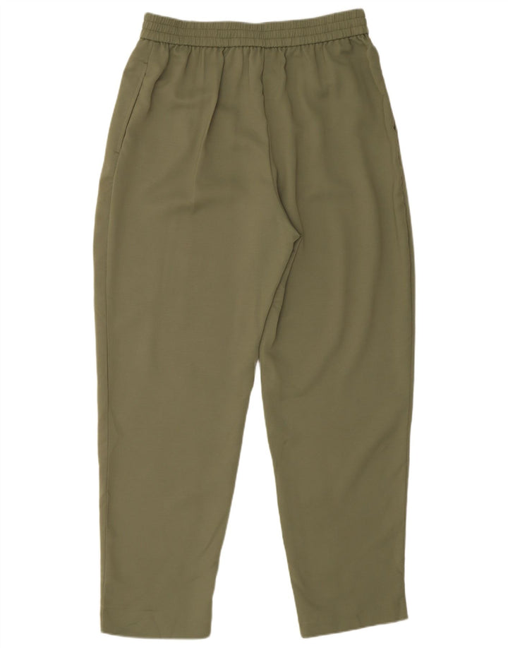 Zara Damen-Trainingshose, Größe S, Khaki, Polyester