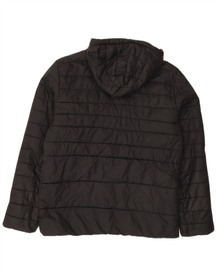 Jack & Jones Herren-Jacke mit Kapuze, gepolstert, Größe 40, Schwarz