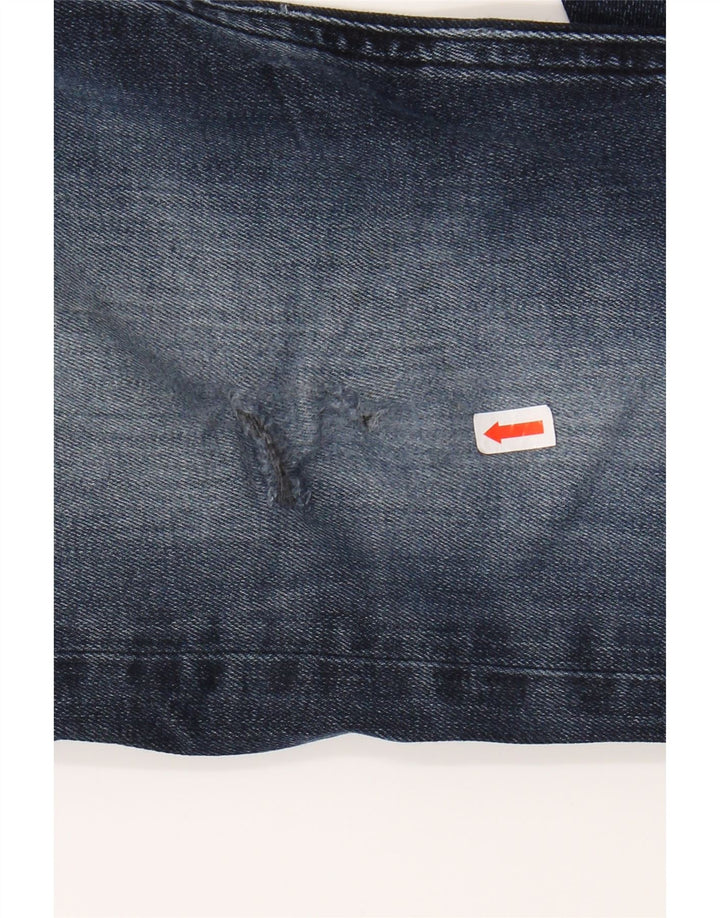 CALVIN KLEIN Herren Slim Jeans W33 L32 Marineblaue Baumwolle