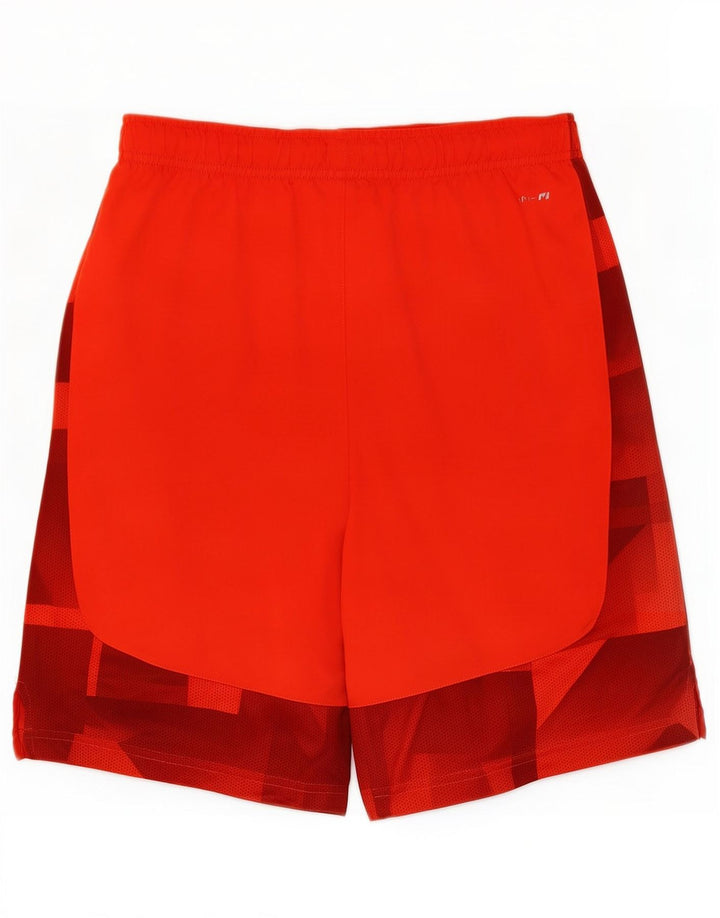 Nike Herren Dri Fit Graphic Sport Shorts XL Rot Geometrisch Polyester