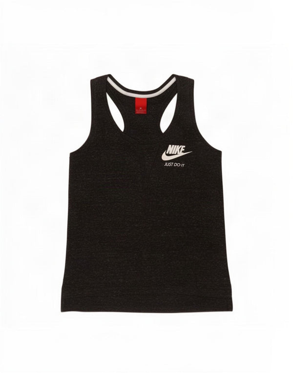 Nike Womens Graphic Vest Top UK 6 XS Grau meliert