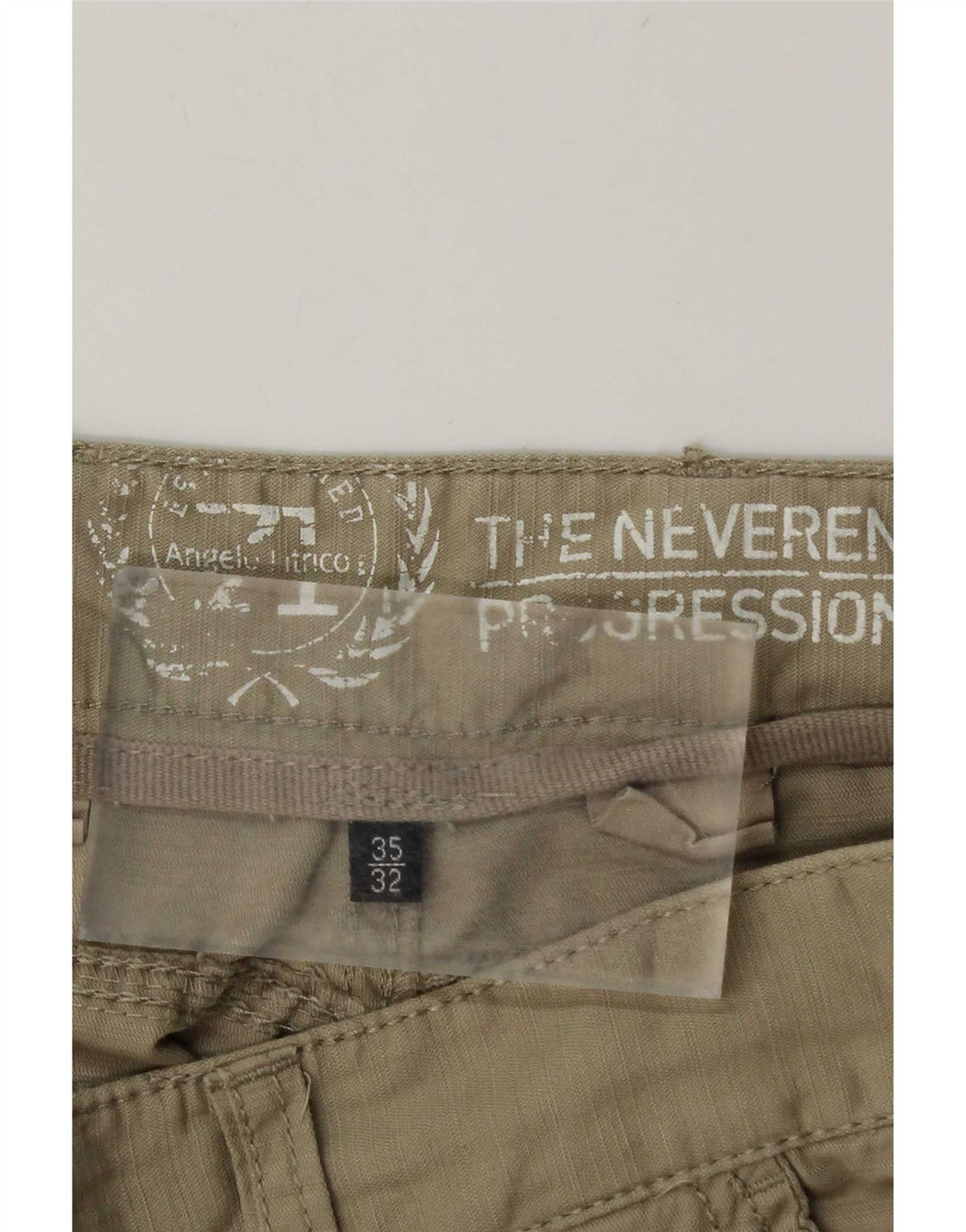 Vintage Herren gerade Cargohose W35 L32 Beige