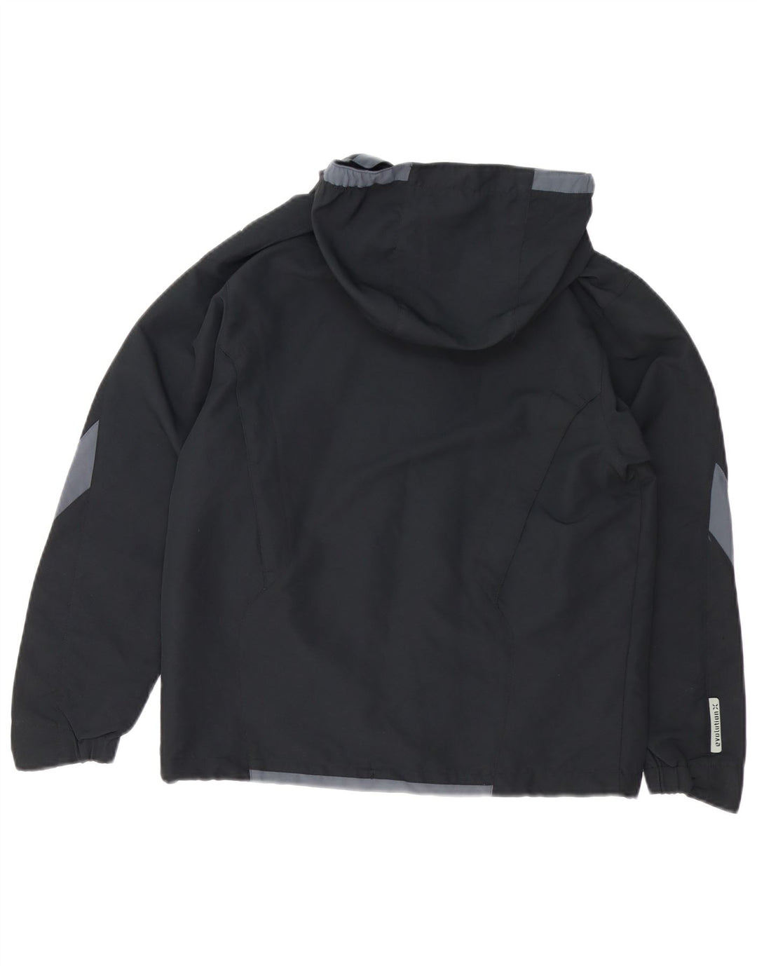 UMBRO Damen-Regenjacke mit Kapuze, UK 14, Mittelschwarz, Colourblock-Polyester