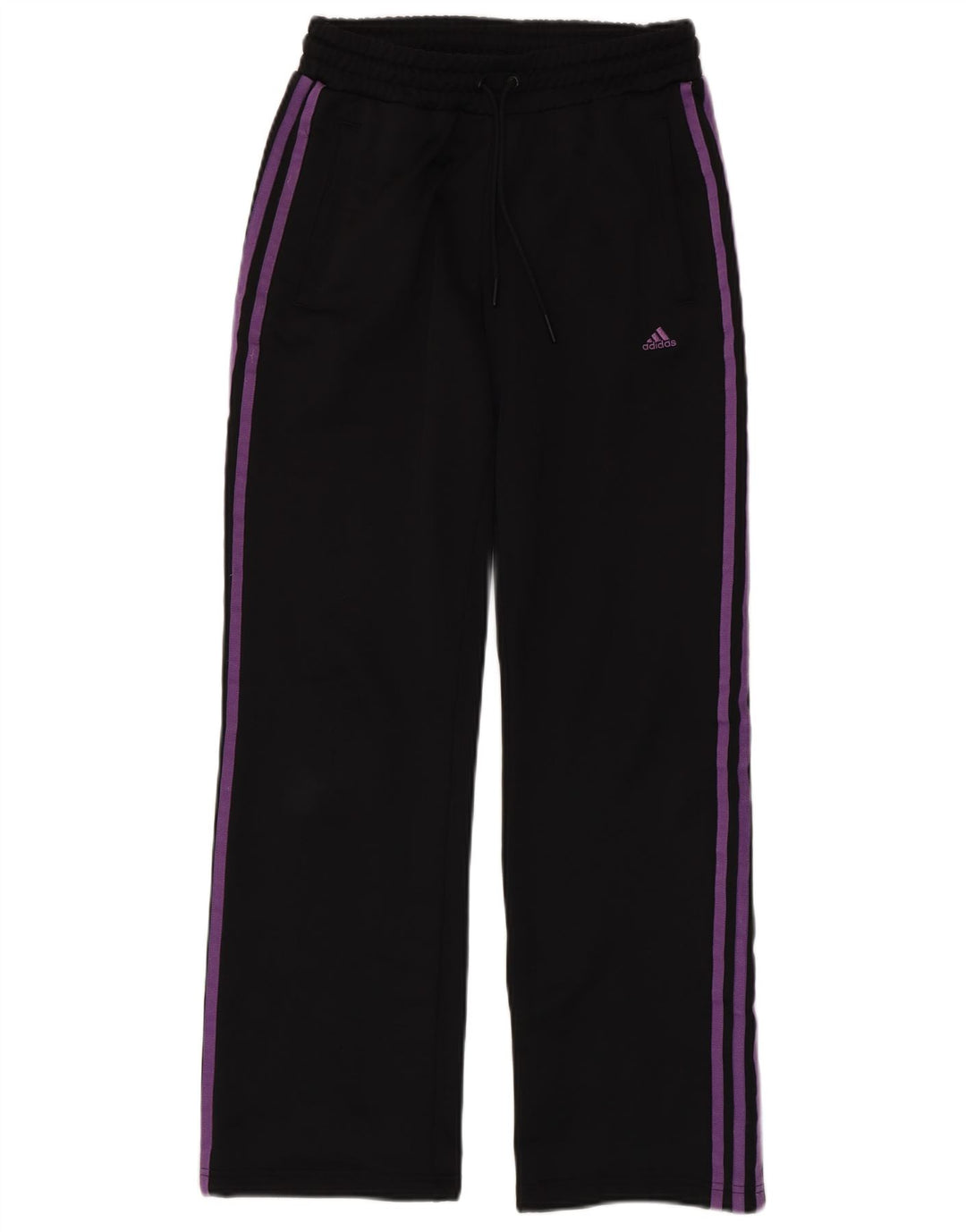 Adidas Damen Trainingshose UK 10 Small Schwarz Polyester
