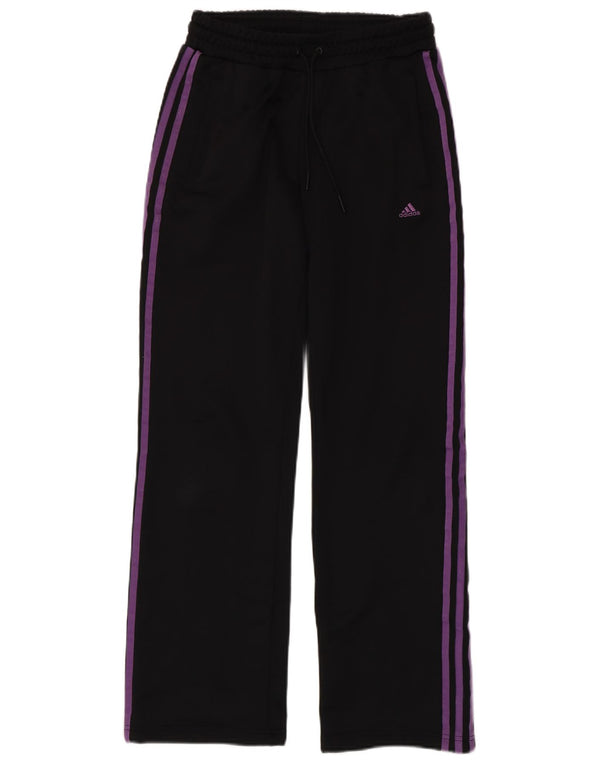 Adidas Damen Trainingshose UK 10 Small Schwarz Polyester