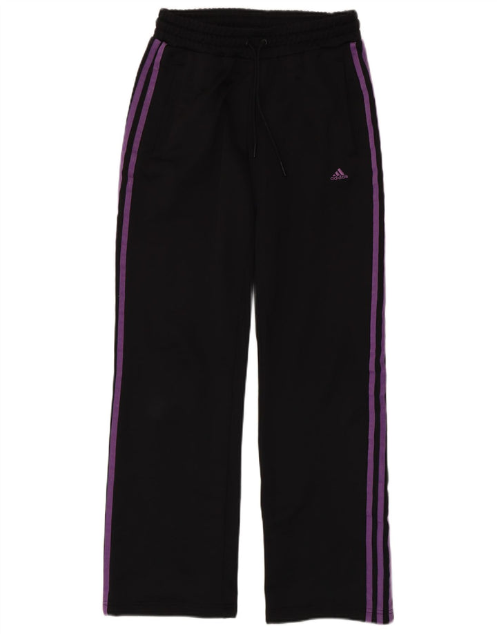 Adidas Damen Trainingshose UK 10 Small Schwarz Polyester