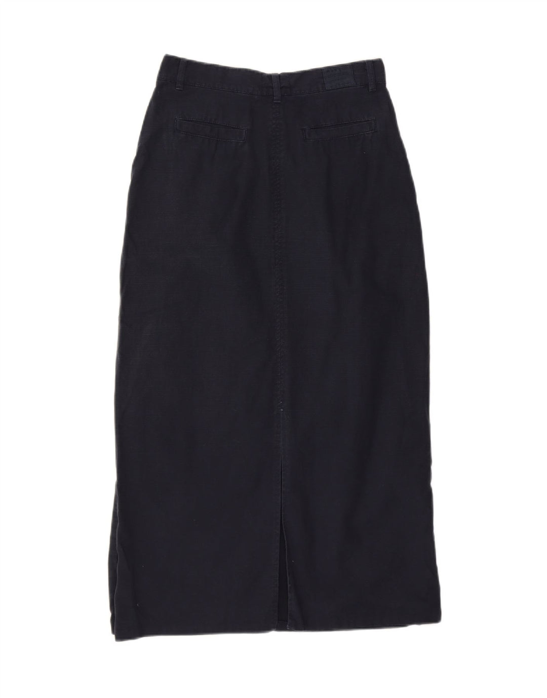 VINTAGE Womens Maxi Skirt Small W27  Navy Blue Cotton Vintage Vintage and Second-Hand Vintage from Messina Hembry 