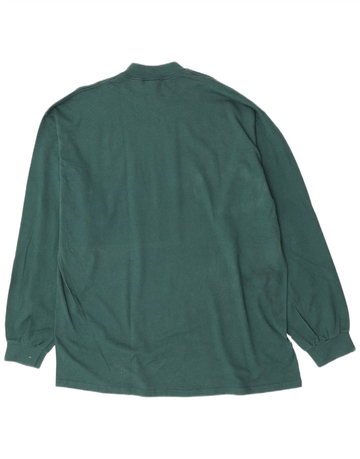 Nike Herren Top Langarm 2XL Grüne Baumwolle