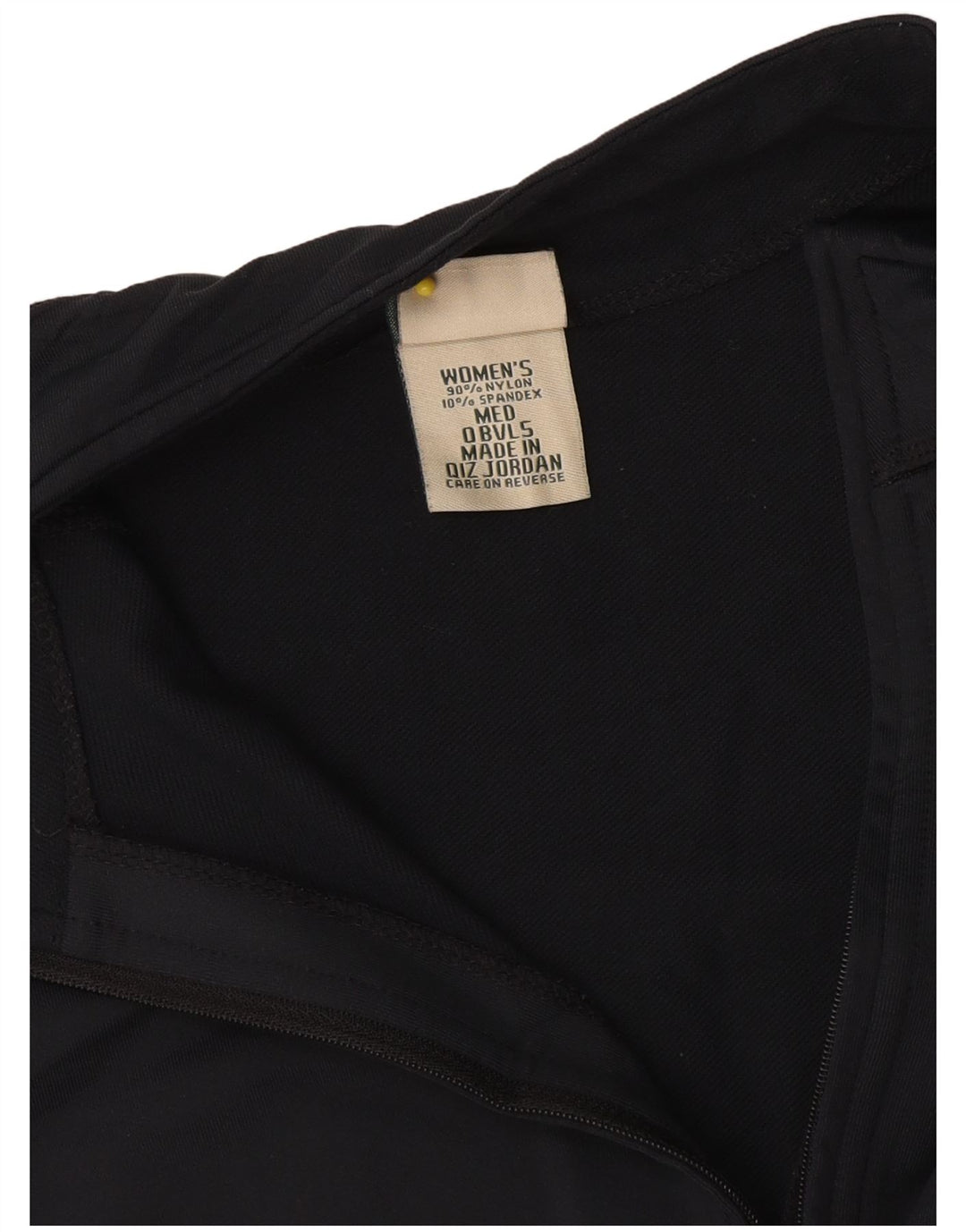 L.L.Bean Damen-Pullover-Trainingsanzugoberteil mit Reißverschluss und Halsausschnitt, UK 14, Mittelschwarzes Nylon