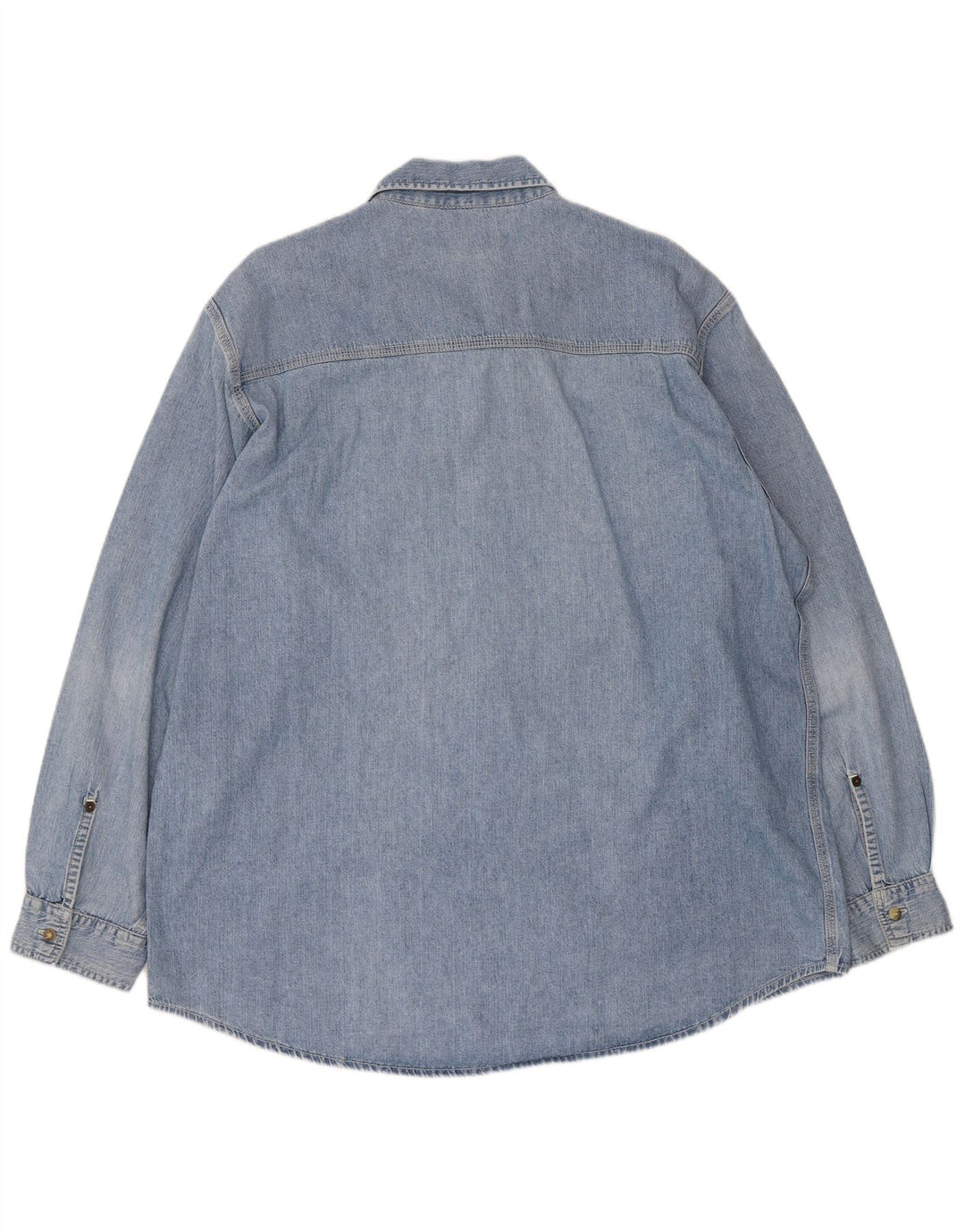 Replay Herren-Jeanshemd mit normaler Passform, 2XL, blaue Baumwolle
