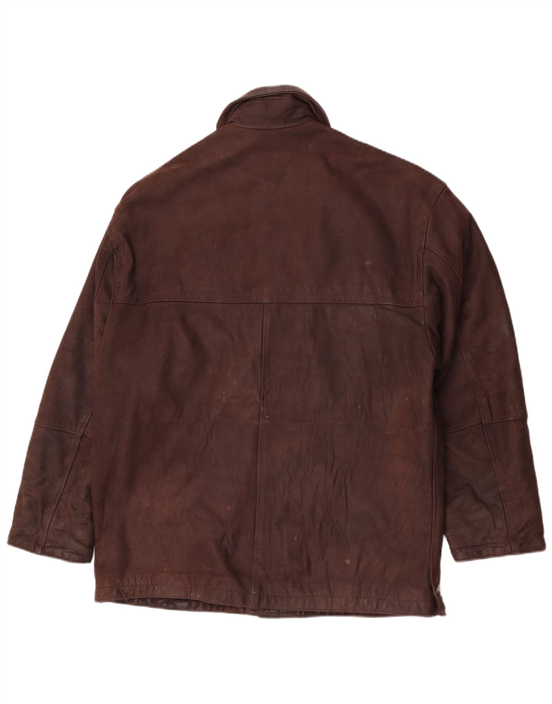 Vintage Herren Lederjacke IT 48 Mittelbraunes Leder