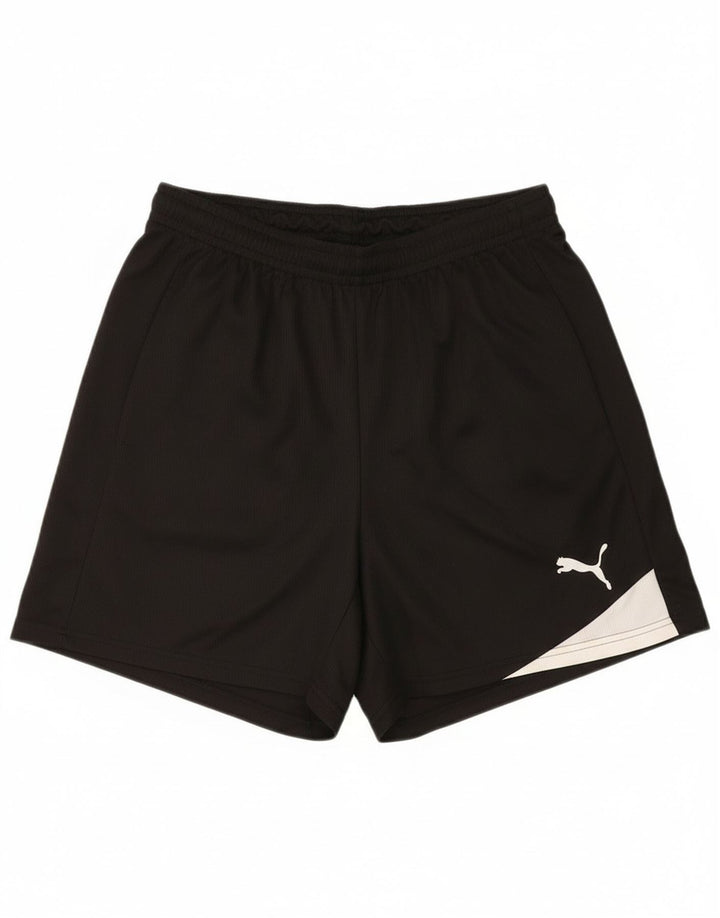 Puma Herren-Sportshorts, groß, schwarzes Farbblock-Polyester