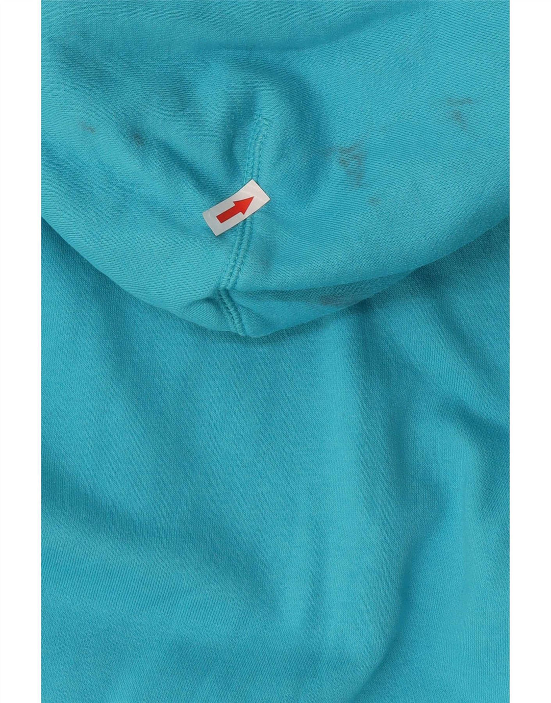 Nike Damen Zip Hoodie Pullover UK 12 Mittelblaue Baumwolle