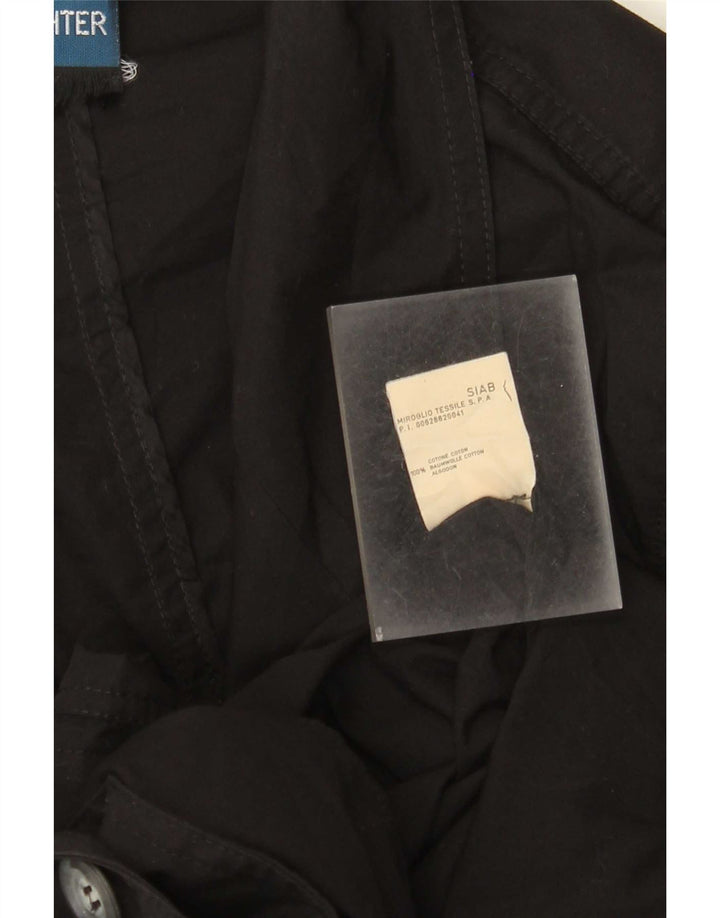 Daniel Hechter Damen 1-Knopf-Blazerjacke IT 48 XL Schwarze Baumwolle