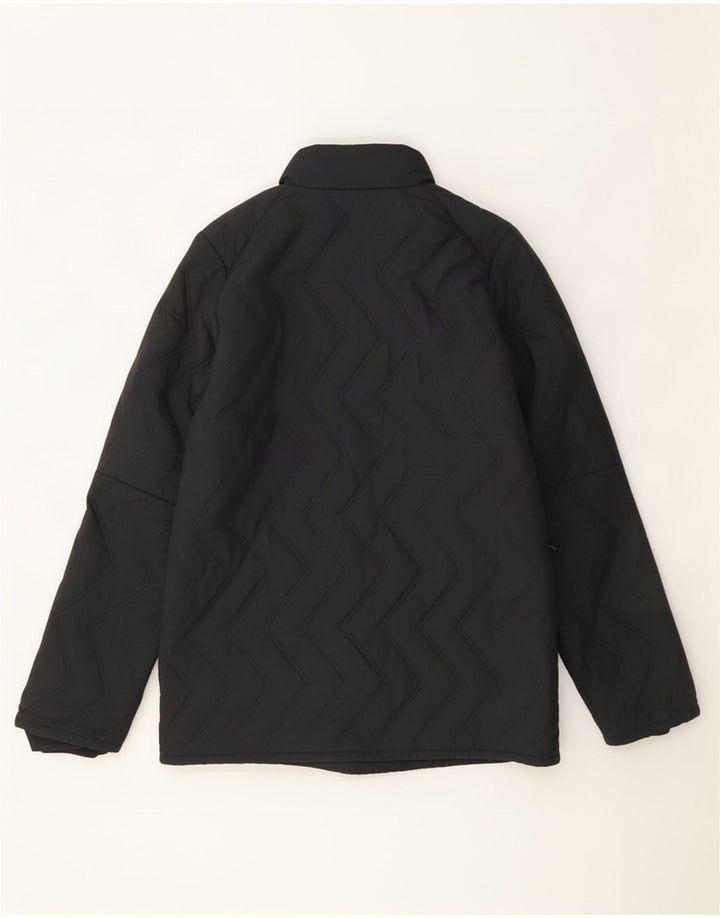 Adidas Damen Wattierte Jacke UK 12 Medium Schwarz Polyester