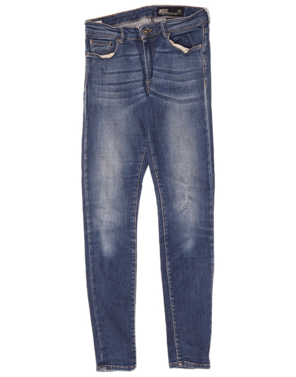 Rifle Damen Skinny Jeans W27 L30 Blaue Baumwolle